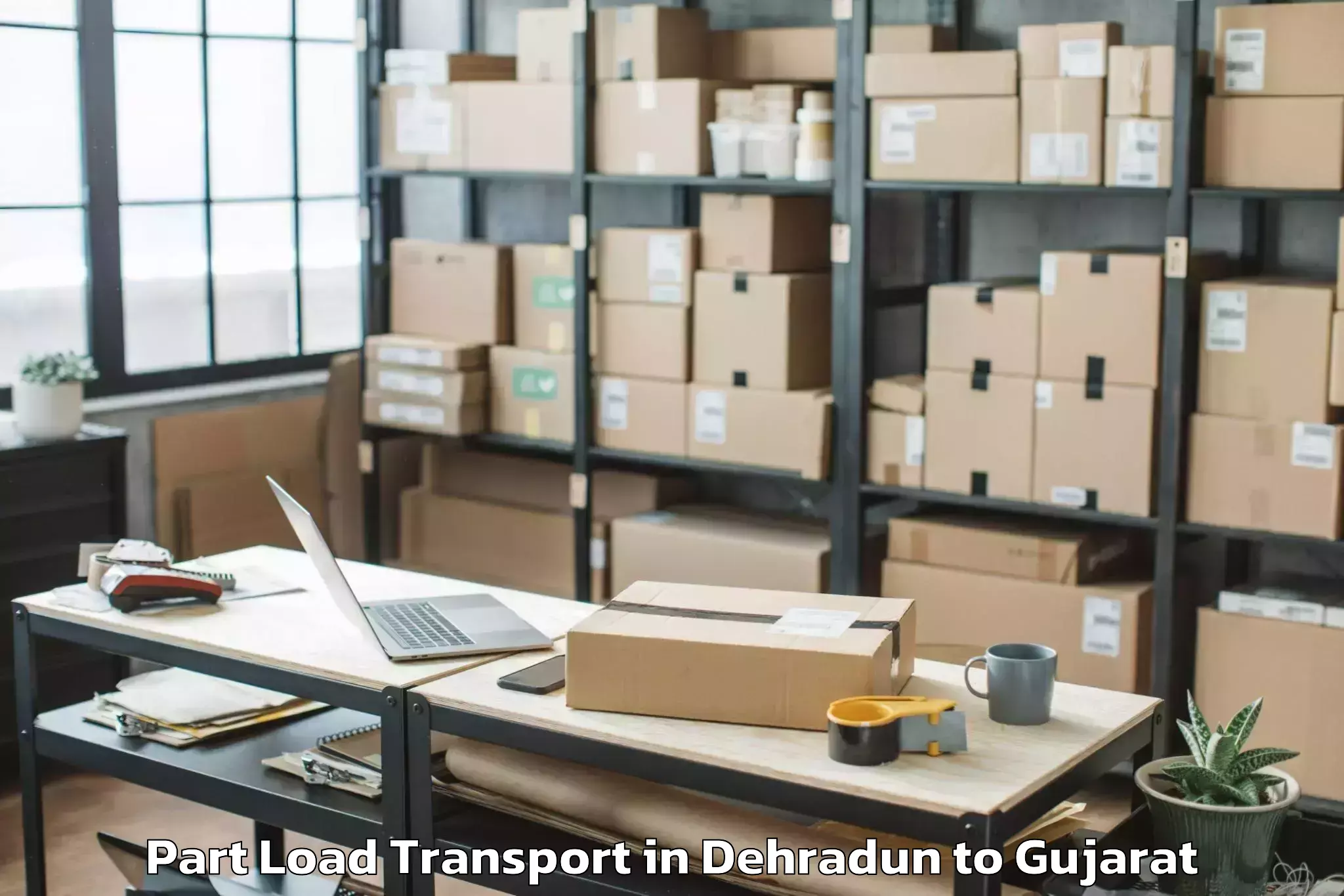 Affordable Dehradun to Dabhoi Part Load Transport